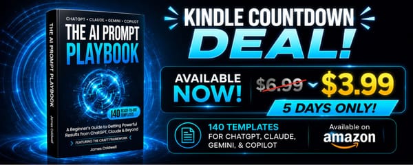 Kindle Countdown Deal — The AI Prompt Playbook is $3.99 This Week